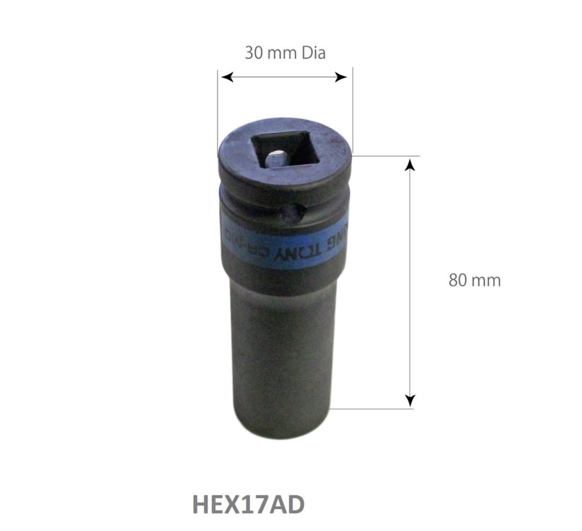 SARV Hex 19mm Deep Impact socket for Wheel Nut Extraction