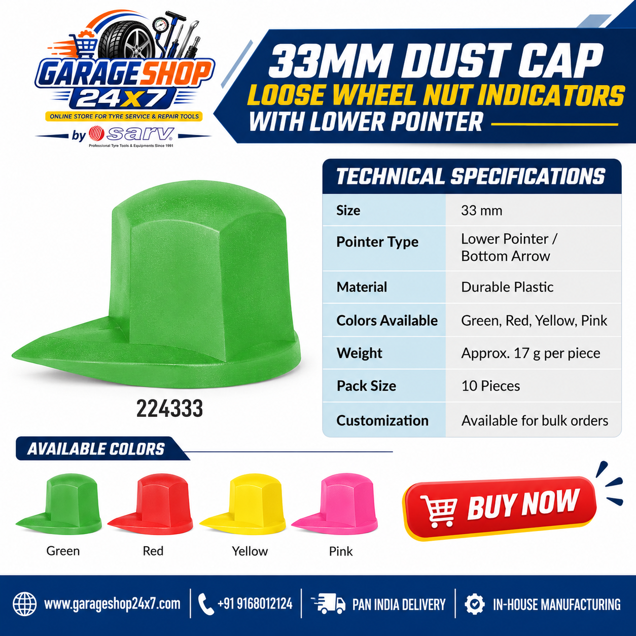 33mm Dust Cap - 2