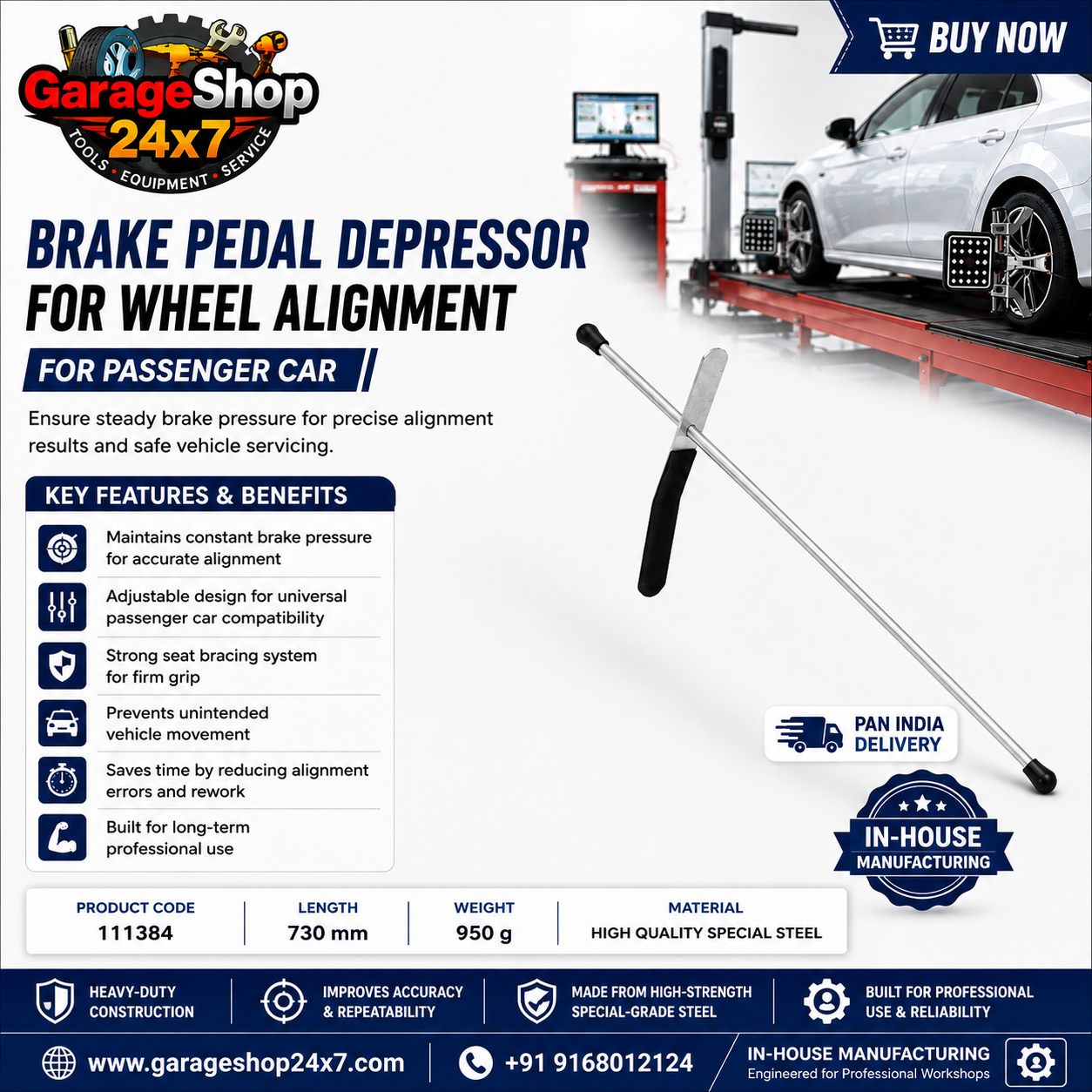 Brake Pedal Depressor - 1