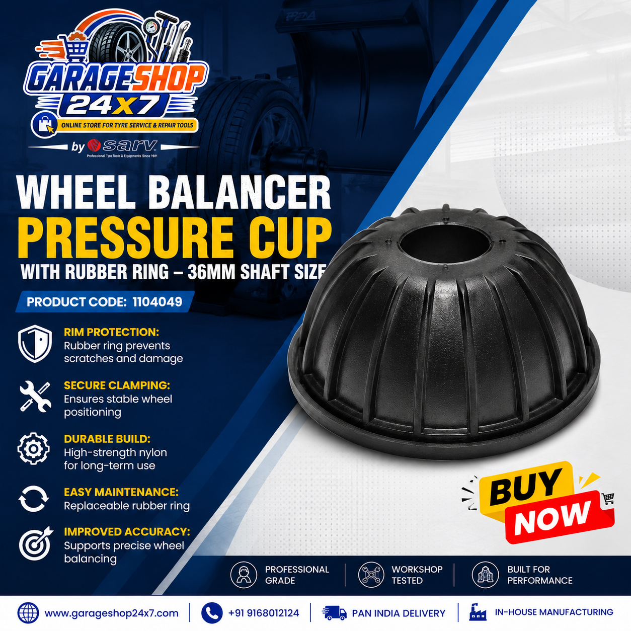 Pressure Cup with Rubber Ring - 1