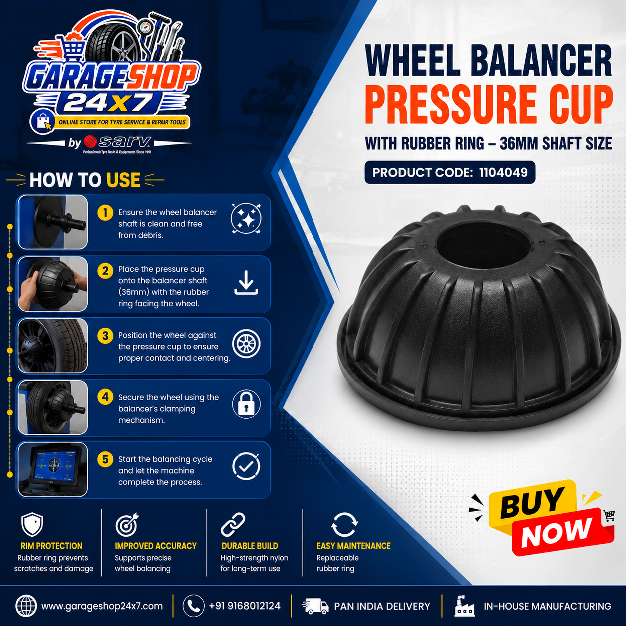 Pressure Cup with Rubber Ring - 4