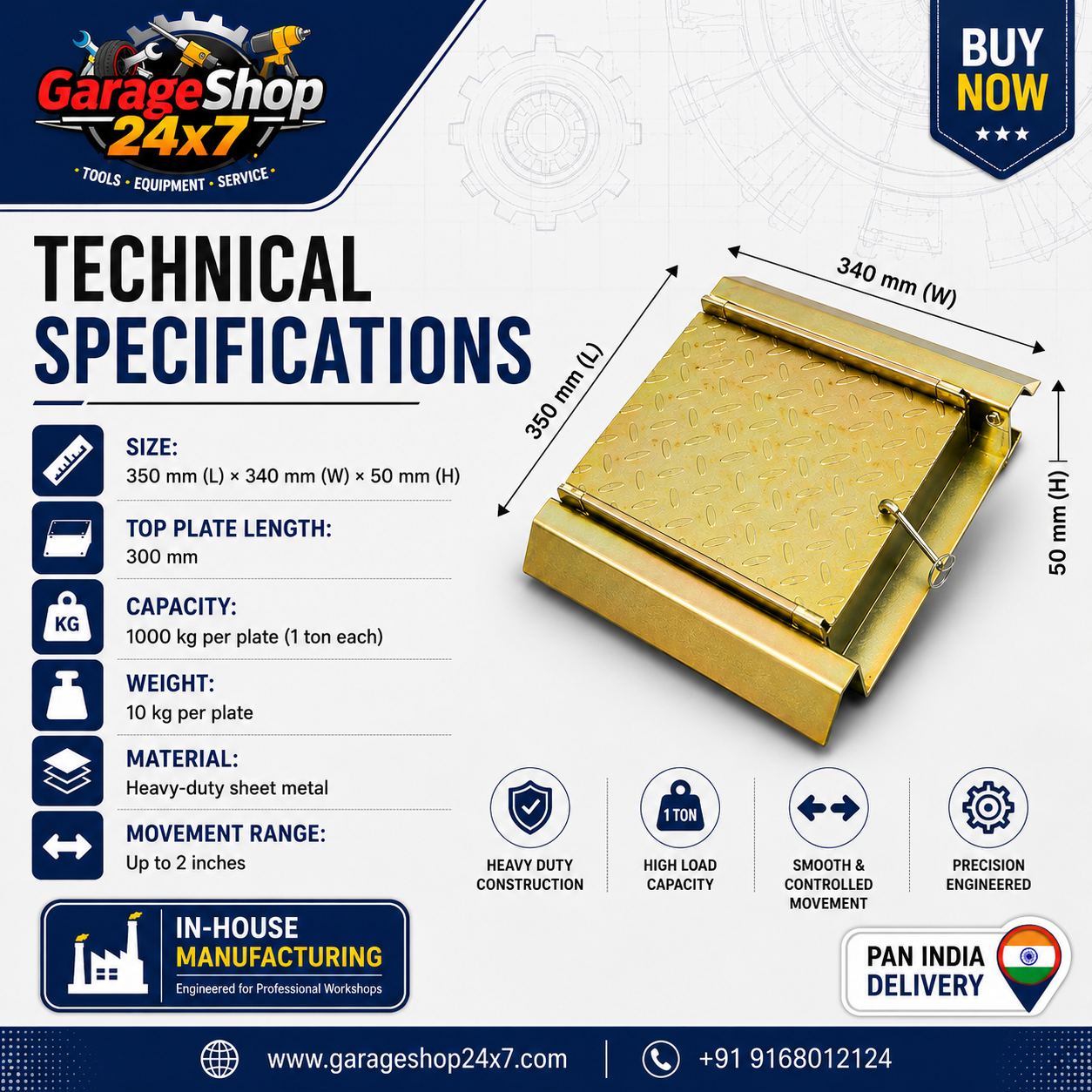 Rear Slip Plates - 2 Rear Slip Plates