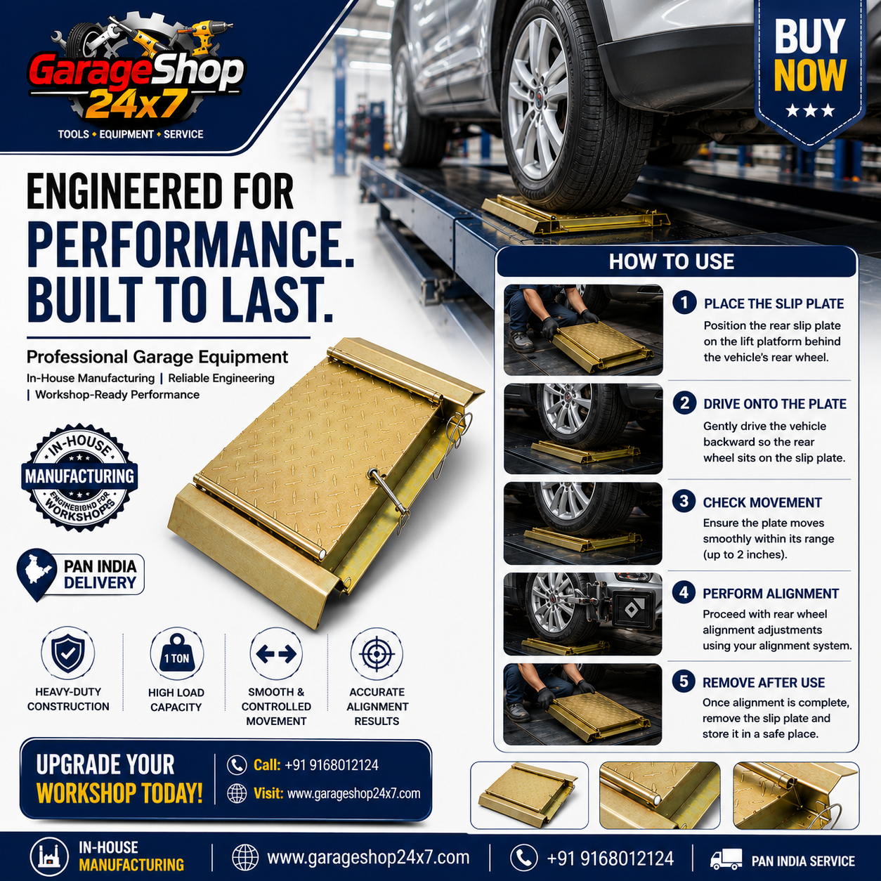 Rear Slip Plates - 4 Rear Slip Plates