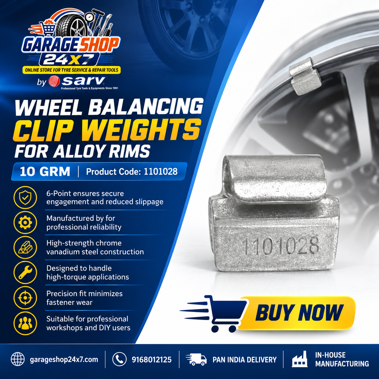 Wheel Balancing Clip 10g - 1