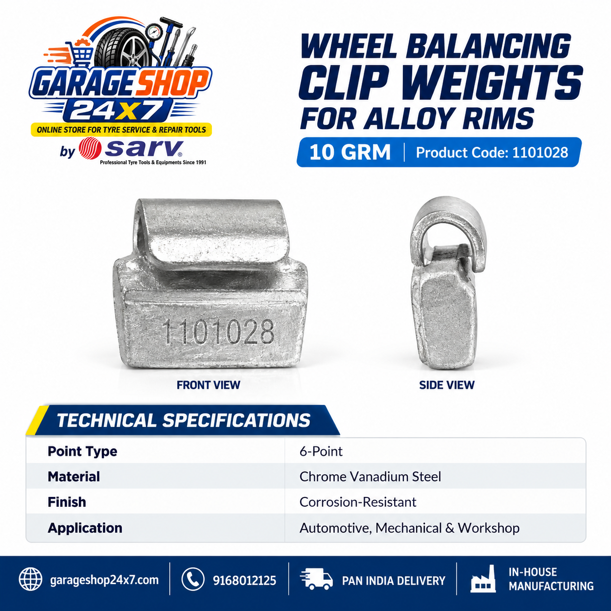 Wheel Balancing Clip 10g - 2