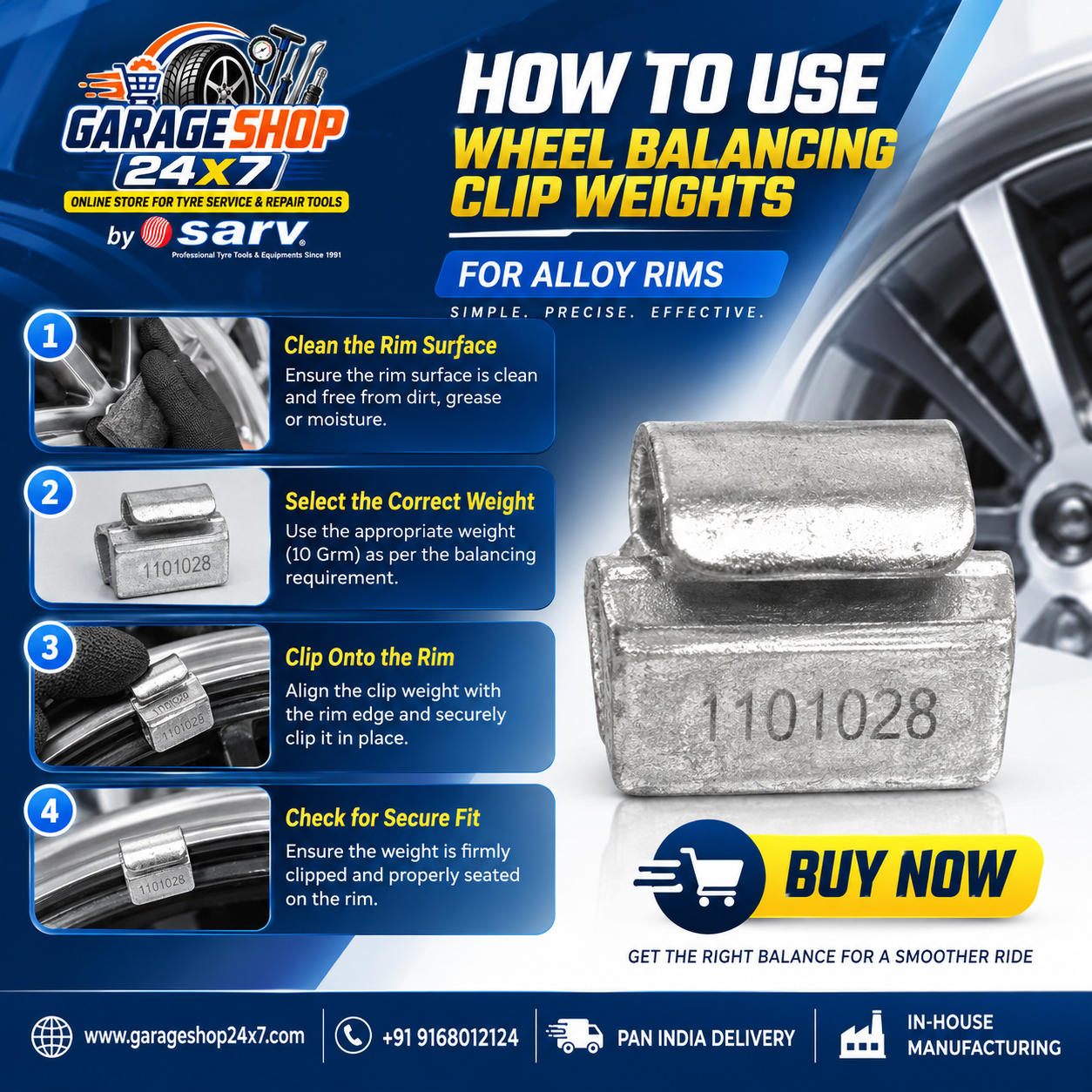 Wheel Balancing Clip 10g - 4