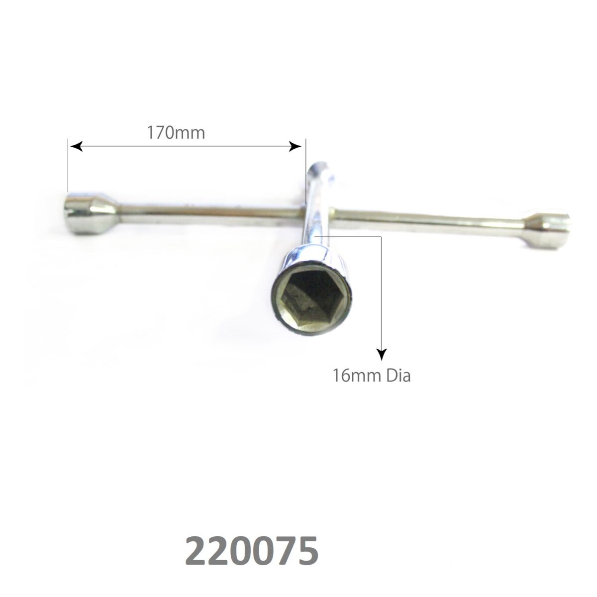 SARV Universal 4 way Cross Hex ,Wheel Nut Wrench 17mm X19mmx21mm x23mm.