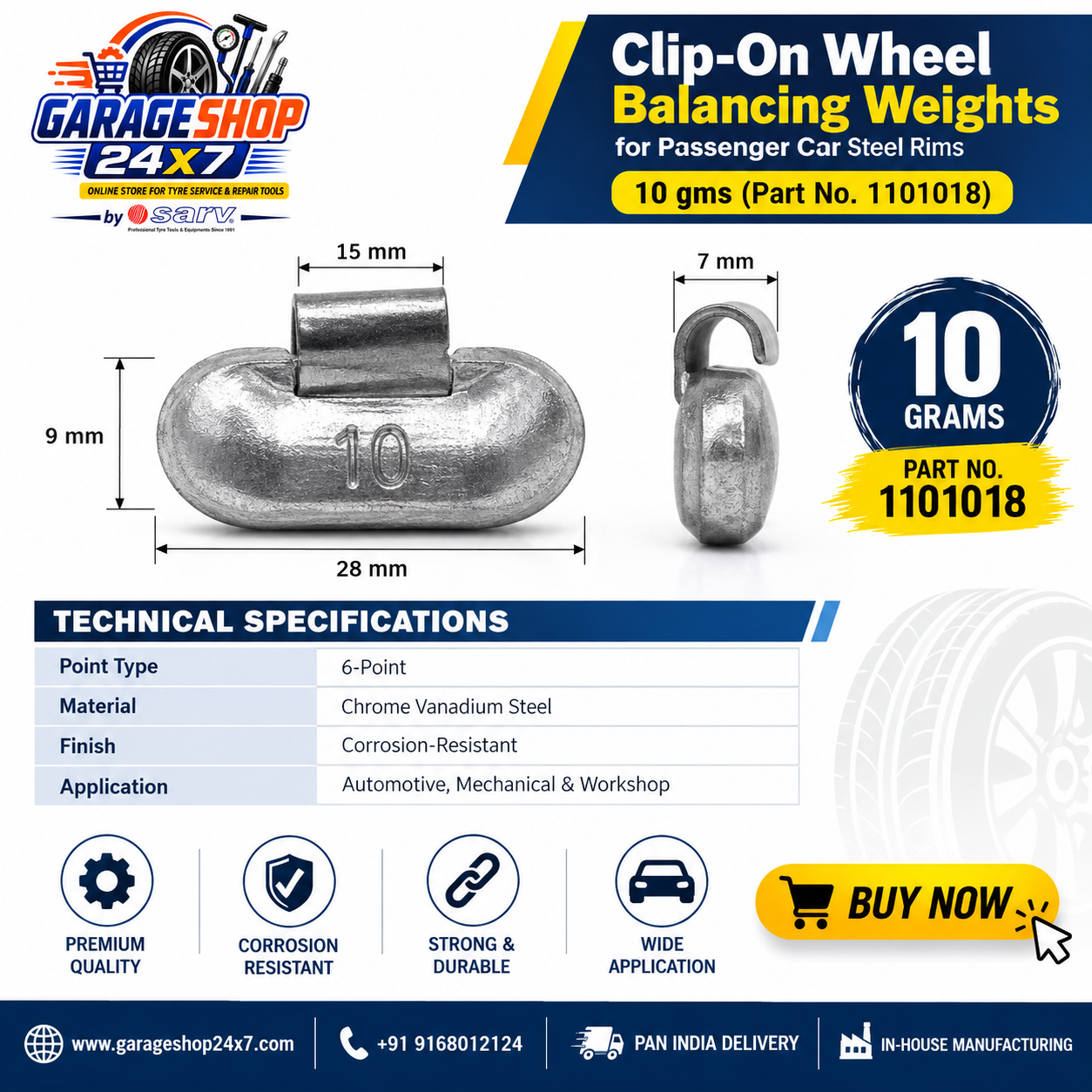Clipon Weight 10g - 2