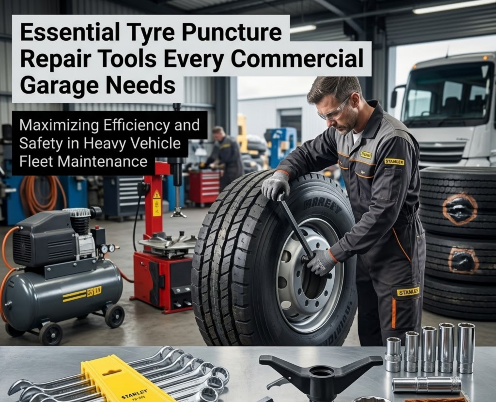 Essential Tyre Puncture Repair Tools Every Commercial Garage Needs